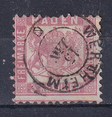 Altdeutschland Baden  Nr 18 Gestempelt (Posten)