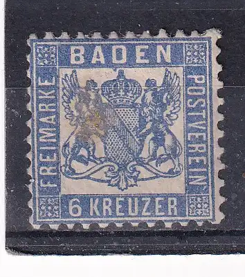 Altdeutschland Baden  Nr 19 Gestempelt (Posten)