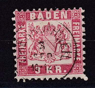 Altdeutschland Baden  Nr 24 Gestempelt (Posten)
