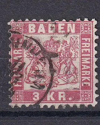 Altdeutschland Baden  Nr 24 Gestempelt (Posten)