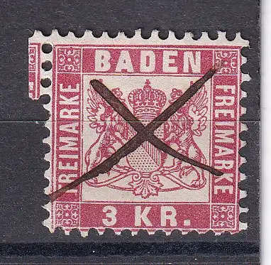 Altdeutschland Baden  Nr 24 Gestempelt (Posten)