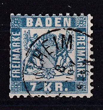 Altdeutschland Baden  Nr 25 Gestempelt (Posten)