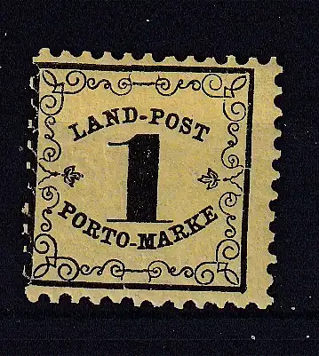 Altdeutschland Baden Landpost-Portomarken  Nr 1 x63 Falz / Gummimängel / *