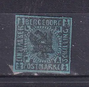 Altdeutschl. Bergedorf  Nr 1 a Ohne Gummierung (*)