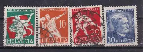 Schweiz  Nr 262/65 Gestempelt (Posten)