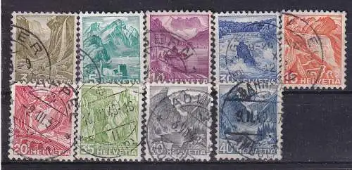 Schweiz  Nr 297/305 Gestempelt (Posten)