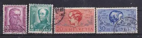 Schweiz  Nr 314/17 Gestempelt (Posten)