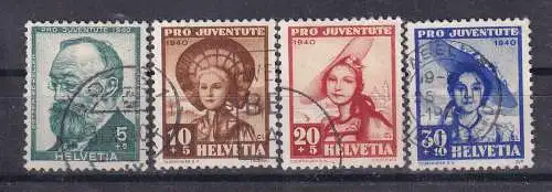 Schweiz  Nr 373/76 Gestempelt (Posten)