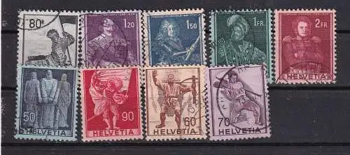 Schweiz  Nr 377/85 Gestempelt (Posten)