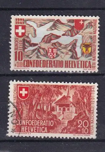 Schweiz  Nr 396/97 Gestempelt (Posten)