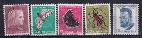 Schweiz  Nr 588/92 Gestempelt (Posten)