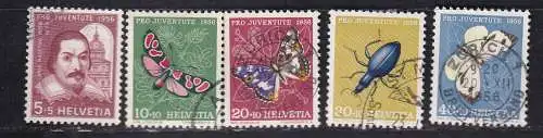 Schweiz  Nr 632/36 Gestempelt (Posten)