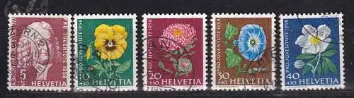 Schweiz  Nr 663/67 Gestempelt (Posten)