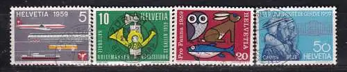 Schweiz  Nr 668/71 Gestempelt (Posten)