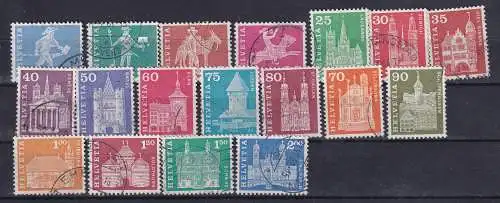 Schweiz  Nr 696/713 Gestempelt (Posten)