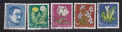 Schweiz  Nr 722/26 Gestempelt (Posten)
