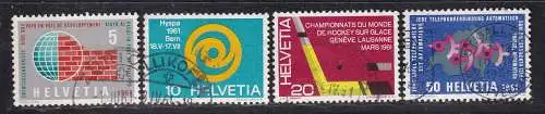 Schweiz  Nr 727/30 Gestempelt (Posten)
