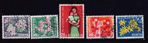 Schweiz  Nr 758/62 Gestempelt (Posten)