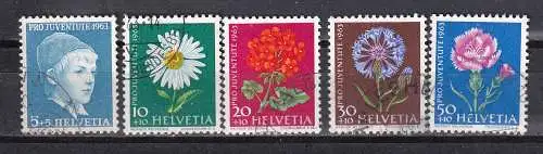 Schweiz  Nr 786/90 Gestempelt (Posten)