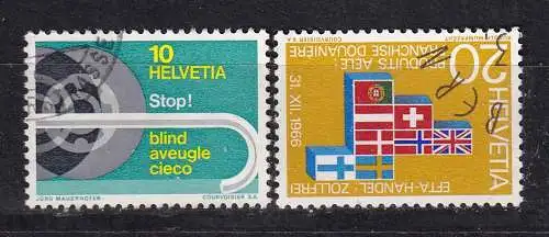 Schweiz  Nr 851/52 Gestempelt (Posten)