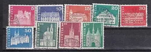 Schweiz  Nr 878/86 Gestempelt (Posten)