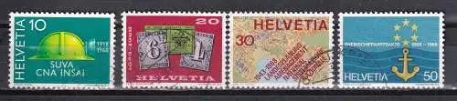 Schweiz  Nr 887/90 Gestempelt (Posten)