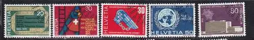 Schweiz  Nr 918/22 Gestempelt (Posten)