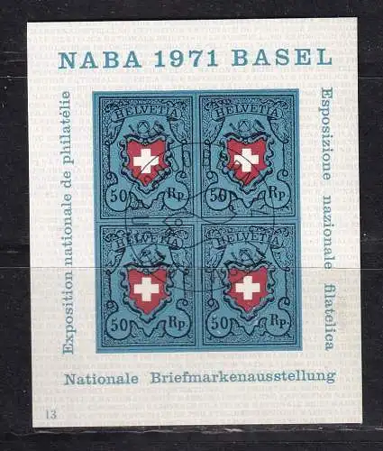 Schweiz  Nr Block 21 Gestempelt (Posten)