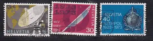 Schweiz  Nr 988/90 Gestempelt (Posten)