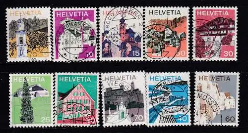 Schweiz  Nr 1003/12 Gestempelt (Posten)