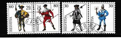 Schweiz  Nr 1020/23 Gestempelt (Posten)