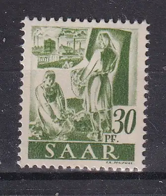 Saargebiet/Saarland  Nr 217 Postfrisch / **