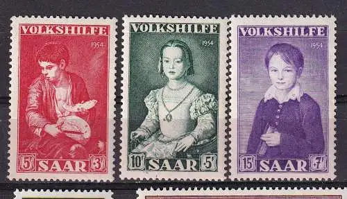 Saargebiet/Saarland  Nr 354/56 Postfrisch / **