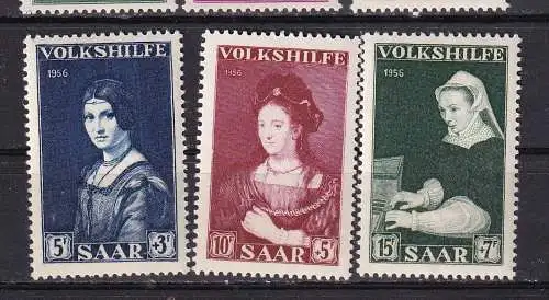 Saargebiet/Saarland  Nr 376/78 Postfrisch / **