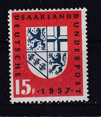 Saargebiet/Saarland  Nr 379 Postfrisch / **