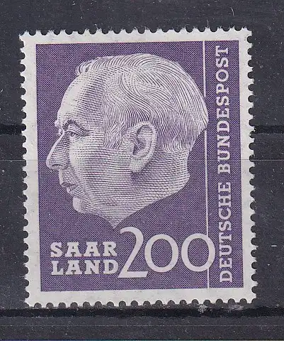 Saargebiet/Saarland  Nr 399 Postfrisch / **