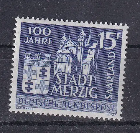 Saargebiet/Saarland  Nr 401 Postfrisch / **