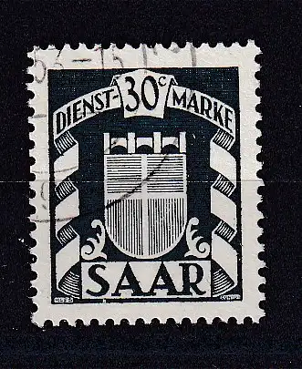Saargebiet/Saarland Dienstmarken  Nr 34 Gestempelt (Posten)