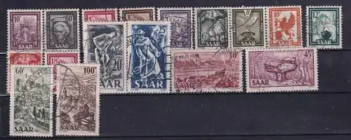 Saargebiet/Saarland  Nr 272/88 Gestempelt (Posten)