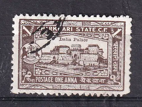 Ind. Vertr. Feudalst. Charkhari  Nr 23 Gestempelt (Posten)