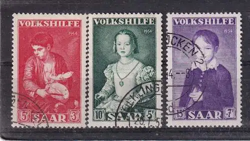 Saargebiet/Saarland  Nr 354/56 Gestempelt (Posten)