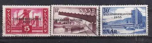 Saargebiet/Saarland  Nr 362/64 Gestempelt (Posten)