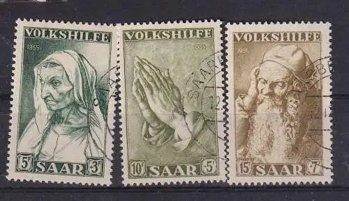 Saargebiet/Saarland  Nr 365/67 Gestempelt (Posten)