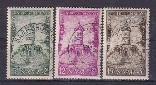 Saargebiet/Saarland  Nr 373/75 Gestempelt (Posten)