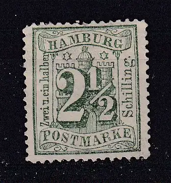 Altdeutschl. Hamburg  Nr 22 Falz / Gummimängel / *