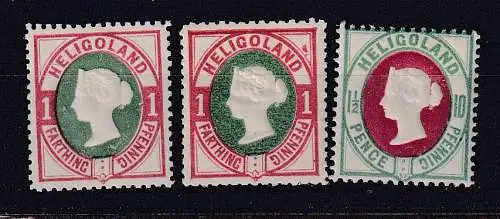 Altdeutschl. Helgoland  Nr 11+14 Postfrisch / **