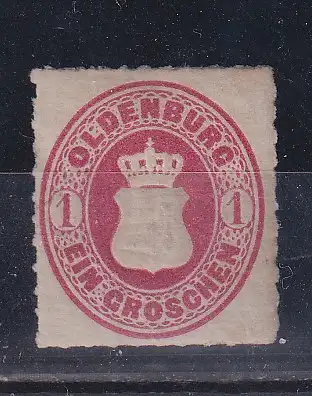 Altdeutschl. Oldenburg  Nr 17 Falz / Gummimängel / *