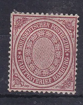 Norddeutscher Bund  Nr 12 Falz / Gummimängel / *