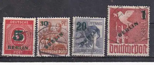 Berlin (West)  Nr 64/67 Gestempelt (Posten)