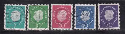 Berlin (West)  Nr 182/86 Gestempelt (Posten)